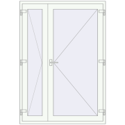 Internal doors 1400x2000 mm REHAU BASE 60 (Z74)
