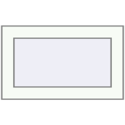 Okna skrzydłowe 500x300 mm REHAU BRILLANT DESIGN RAL 9016 Traffic white dwustronny