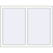 KORSA OPTIMUM REHAU EURO 70 1180x930 mm RAL 9016 Traffic white two-sided