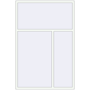 REHAU OPTIMUM EURO-DESIGN 70 1500x2250 mm RAL 9016 Traffic white two-sided