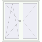 KORSA ENERGY-SAVING REHAU SYNEGO MD 1280x1395 mm