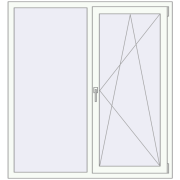 REHAU Euro 70 1360x1460 mm