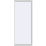 KORSA OPTIMUM REHAU EURO 70 1000x2400 mm RAL 9016 Traffic white two-sided
