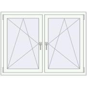 KORSA OPTIMUM REHAU EURO 70 1350x1000 mm