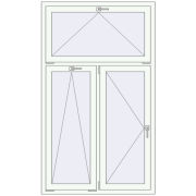 Tilt-and-Turn 1100x1860 mm KORSA BRILLANT DESIGN