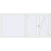 KORSA OPTIMUM REHAU EURO 70 2500x1200 mm