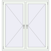 Tilt-and-Turn 1400x1500 mm KORSA ENERGY-SAVING REHAU SYNEGO MD