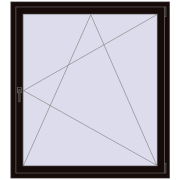 REHAU ENERGY-SAVING SYNEGO MD 1290x1430 mm BLACK_BROWN two-sided