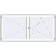 Tilt-and-Turn 2220x1085 mm KORSA OPTIMUM REHAU EURO 70