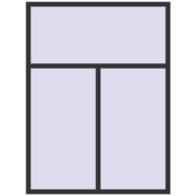 Tilt-and-Turn 1500x2000 mm KORSA OPTIMUM REHAU EURO 70 ANTHRACITE_GREY_STRUKTURAL two-sided