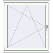 Вікна 1000x1100 мм REHAU SYNEGO MD RAL 9016 Traffic white з двох сторін