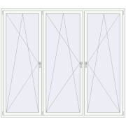 Tilt-and-Turn 2500x2200 mm KORSA ENERGY-SAVING REHAU SYNEGO MD