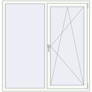 KORSA OPTIMUM REHAU EURO 70 1540x1540 mm
