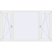 Tilt-and-Turn 2500x1500 mm KORSA ENERGY-SAVING REHAU SYNEGO MD