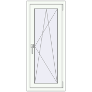 Tilt-and-Turn 526x1226 mm KORSA ENERGY-SAVING REHAU SYNEGO MD