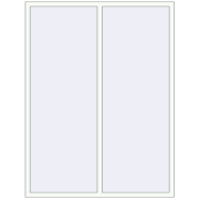 Okna skrzydłowe 1600x2100 mm KORSA BRILLANT DESIGN RAL 9016 Traffic white dwustronny