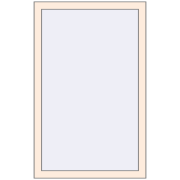 KORSA OPTIMUM REHAU EURO 70 800x1200 mm CREAME_WHITE_50L-2 two-sided