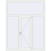 Вікна 1550x2000 мм REHAU Euro 60 RAL 9016 Traffic white з двох сторін