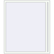 KORSA ENERGY-SAVING REHAU SYNEGO MD 1300x1500 mm RAL 9016 Traffic white two-sided