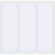 Вікна 1870x1820 мм REHAU SYNEGO MD RAL 9016 Traffic white з двох сторін