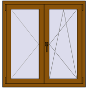 KORSA OPTIMUM REHAU EURO 70 1000x1040 mm