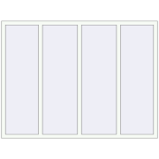 Okna skrzydłowe 2000x1500 mm KORSA ALU STANDARD 72 RAL 9016 Traffic white dwustronny