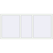 REHAU BRILLANT DESIGN 2100x1000 mm RAL 9016 Traffic white two-sided