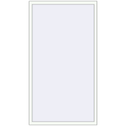Tilt-and-Turn 1100x2000 mm KORSA OPTIMUM REHAU EURO 70 RAL 9016 Traffic white two-sided
