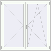 KORSA ENERGY-SAVING REHAU SYNEGO MD 1500x1500 mm