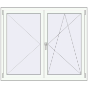 Tilt-and-Turn 1460x1235 mm KORSA ENERGY-SAVING REHAU SYNEGO MD