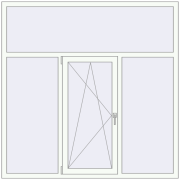 Kipp und Drehfenster 1800x1800 mm REHAU EURO 70 OPTIMUM