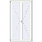 KORSA ENERGY-SAVING REHAU SYNEGO MD 1020x1840 mm