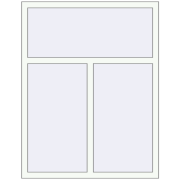 Вікна 1127x1450 мм REHAU Brillant-Design RAL 9016 Traffic white з двох сторін