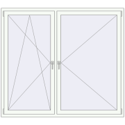 Tilt-and-Turn 1800x1600 mm KORSA ENERGY-SAVING REHAU SYNEGO MD