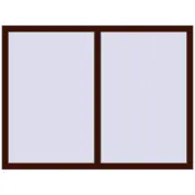 BASE REHAU EURO 60 1500x1130 mm BLACK_CHERRY two-sided