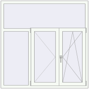 KORSA OPTIMUM REHAU EURO 70 1500x1500 mm