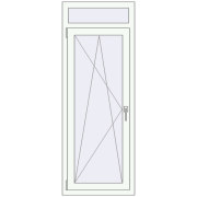 Tilt-and-Turn 600x1600 mm KORSA OPTIMUM REHAU EURO 70