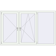 Kipp und Drehfenster 2000x1250 mm KORSA OPTIMUM 60 (REHAU Euro-Design 60)