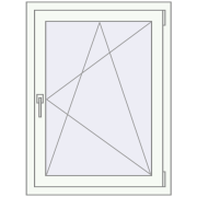 Tilt-and-Turn 820x1020 mm KORSA ENERGY-SAVING REHAU SYNEGO MD