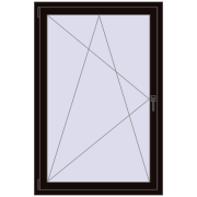 REHAU BRILLANT DESIGN 1000x1500 mm BLACK_BROWN beidseitig