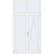 KORSA OPTIMUM REHAU EURO 70 1200x2300 mm