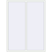 Okna skrzydłowe 1500x2000 mm KORSA ALU STANDARD 72 RAL 9016 Traffic white dwustronny