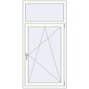 Tilt-and-Turn 800x1600 mm KORSA ENERGY-SAVING REHAU SYNEGO MD