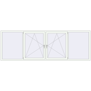 KORSA OPTIMUM REHAU EURO 70 3300x1100 mm BLACK_BROWN external