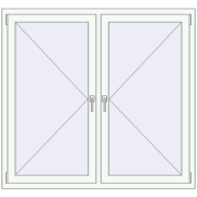 KORSA ENERGY-SAVING REHAU SYNEGO MD 1470x1360 mm