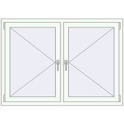 Tilt-and-Turn 1400x1000 mm KORSA OPTIMUM REHAU EURO 70