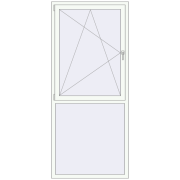 Tilt-and-Turn 1000x2300 mm KORSA ENERGY-SAVING REHAU SYNEGO MD