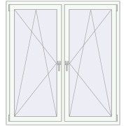 KORSA ENERGY-SAVING (REHAU SYNEGO MD) 1350x1500 mm