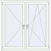 KORSA RENOVATION REHAU EURO 70 1290x1340 mm