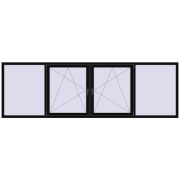 Tilt-and-Turn 3500x1100 mm KORSA OPTIMUM REHAU EURO 70